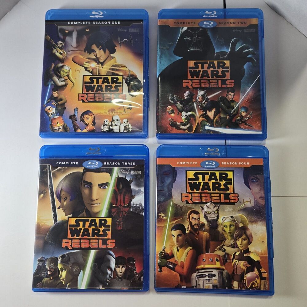 Star Wars Rebels Complete Series Seasons 1 2 3 4 Blu-Ray Disney US Versions 1-4